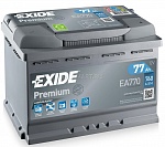 Аккумулятор Exide EA770 Premium 77Ah 760A о.п. (-+)