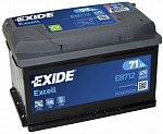 Аккумулятор Exide EB712 Excell 71Ah 670A о.п. (-+)