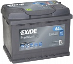 Аккумулятор Exide EA640 Premium 64Ah 640A о.п. (-+)