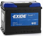 Аккумулятор Exide EB621 Excell 62Ah 540A п.п. (+-)
