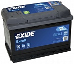 Аккумулятор Exide EB741 Excell 74Ah 680A п.п. (+-)